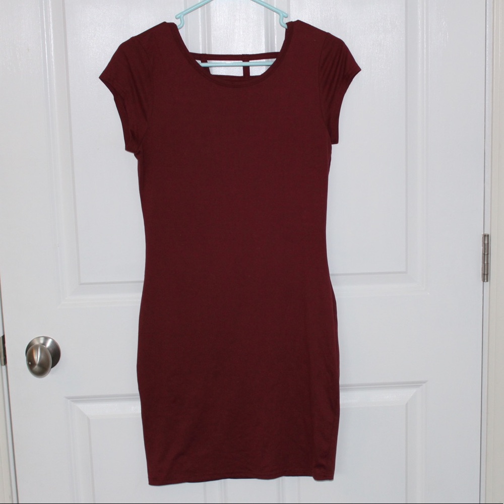 Red tight fit dress